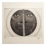 Mário Gruber Gravura Metal Periscópio Assinada 28x26 Cm 1963