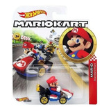 Mario Kart Hot Wheels Die cast Mattel Gbg26 Carrinho Mario
