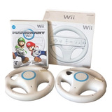 Mario Kart Para Nintendo Wii + 2 Controles Volantes Sem Fio 
