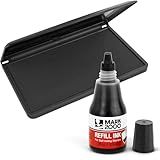 Mark 2000 Refil De Tinta Preta Premium Bloco De Carimbo 7 6 Cm X 15 2 Cm Almofada De Feltro De Qualidade