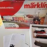 MARKLIN HO Digital DB Conjunto De Trem De Arranque De Carga 29163 Com Tanque De Vapor 0 6 0 Locomotiva 2 Carros De Carga Trilhos Ovais C Com Inf Fedeer Elect Transformer 110V 18V A Controlador