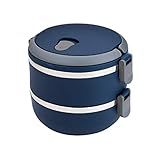 Marmita Dupla Lunch Box Azul LB1234 AZ Euro Home