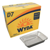 Marmitex Alumínio D7 Wyda 750ml Retangular C Tampa Cx100un
