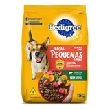 Mars Petcare Pedigree Cães Adultos Raças Pequenas Cachorro Adulto Pequena Carne vegetais 15 Kg 15 Kg Sacola Seca Unidade 1