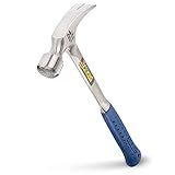 Marshalltown Estwing Martelo De Carpinteiro 680 G De Cabo Longo Reto Com Face Fresada E Cabo De Redução De Choque E3 24Sm