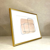 Mart 16743 Porta Retratos Com Vidro 15 Cm X 20 Cm Cor Dourado