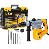 Martelete Combinado Sds plus 1000w Com Maleta 220v Trm100 The Black Tools