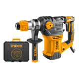 Martelete Eletropneumático Ingco Industrial Rh150028 Amarelo Frequência De 60hz Com 1500w De Potência 127v