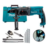 Martelete Eletropneumático Makita Profissional Hr2470 Azul