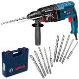 Martelete Perfurador Rompedor Bosch 820w Gbh2 24d 10 Brocas Cor 220v