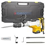 Martelete Rompedor Menegotti 1700W 45J SDS Max 220V - MMR 1700 - Potência Profissional Para Demolições Pesadas