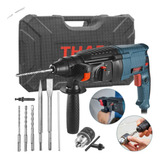 Martelete Thaf 11253 Com 800w Azul 127v E Kit Brocas Mandril