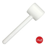 Martelo Cozinha 25cm Maciço Polietileno Branco   Solrac