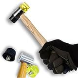 Martelo De Borracha Nylon Intercambiável Profissional Luthieria Com Ponta Cabeça Dupla Substituível Martelinho De Ouro De Precisão Nivelamento Trastes Fricção Fret Slot