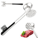 Martelo De Carne Amaciador Batedor Bife Profissional Zinco