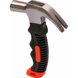 Martelo Pequeno Mini Cabo Curto Emborrachado 16cm