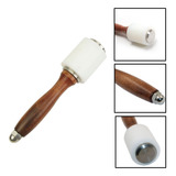 Martelo Vertical Nylon Para Couro Uso Com Pinos Cinzel