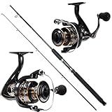 MARURI- KIT DE PESCA PESADA MOLINETE SL6000 15 ROLAMENTOS VARA MACIÇA 1-80M 40LB - 2 PARTES