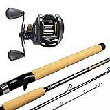 Maruri, Kit Pesca Carretilha Maruri Black Tamba Pro + Vara Maruri Supreme 2,13m 20-40lbs Lado Da Manivela:direito