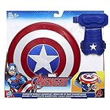 Marvel  Luva E Escudo Magnéticos Do Capitão América  Azul