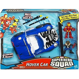 Marvel Squad Hover Car With Iron Man And Nick Fury - Raro 