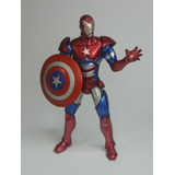 Marvel Universe Iron Patriot Escudo Capitão América 11cm