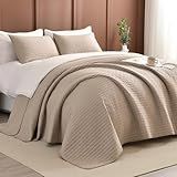 Masaca Colcha King Extragrande 128 X 120 Conjunto De Colcha Leve Colorida De Linho 3 Peças Microfibra Macia Extra Grande King Farmhouse Conjunto De Cama