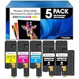 MasaiMara Cartuchos De Toner Compatíveis Para Impressora Xerox 6022 106R02759 106R02756 106R02757 106R02758 Para Xerox Phaser 6020 6022 WorkCentre 6025 6027 2 Pretos Ciano Magenta Amarelo 5 