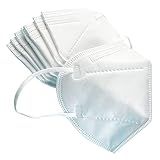 Máscara Adulto 5 Camadas N95 KN95 PFF2 FFP2 10 Un Coloridas Branco