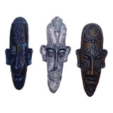 Máscara Africana 18cm Decoração Em Gesso