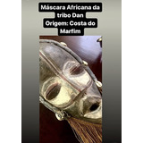 Máscara Africana Em Madeira Tribo Dan Costa Do Marfim