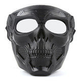 Máscara Airsoft Caveira Skull Lente Transparente