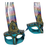 Máscara Baile Feminina Carnaval Com Led
