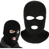 Máscara Balaclava De Inverno Com 3 Furos Para Esportes f 