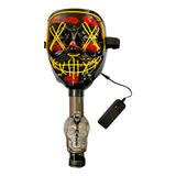 Máscara Bong The Purge Luminosa Led Neon Festa Balada