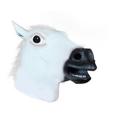 Máscara Cabeça De Cavalo Branca Ou