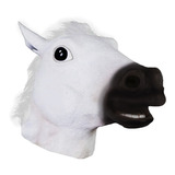 Máscara Cabeça De Cavalo Branco