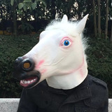 Máscara Cabeça De Cavalo Em Látex