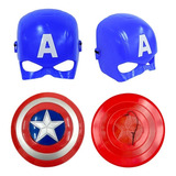 Mascara Capitão America Com Escudo