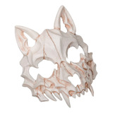 Máscara De Caveira Lobo Fantasia Festa Halloween Cosplay