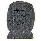 Máscara De Esqui Balaclava Para Homens E Mulheres 3 Furos Gorro Rosto Inteiro Design Personalizado Cinza Selvagem Skimaskgraysavage Tamanho Único