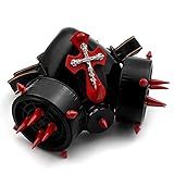Máscara De Gás Com Rebites Retrô Steampunk Respirador Cruz Gótica Cosplay Spikes Máscaras Acessórios De Festa De Halloween
