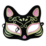 Máscara De Gatinha Gato Para Festa Fantasia Baile Cosplay