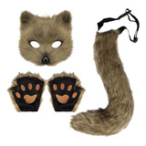 Máscara De Gato Branco Half Masquerade Para Festa Eventos