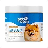 Máscara De Hidratação Soft Line Pet Clean Para Pelos Ressecados Longos Revitalizante Com Silicone Filtro Solar Proteção Térmica Cachorro E Gato 500g