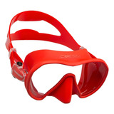 Máscara De Mergulho Cressi Z1 Silicone Snorkel Scuba Pesca Cor Vermelha