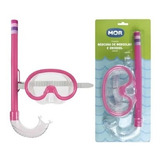 Máscara De Mergulho E Snorkel Infantil