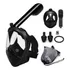 Máscara De Mergulho Snorkel Silicone Adultos Tamanho Ajuste Cor Preto