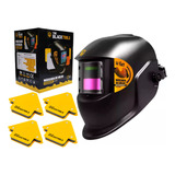 Máscara De Solda Automática Com 4 Esquadro Magnetico 12 Kg