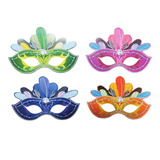 Máscara Decoração Carnaval Papel Colorida 10